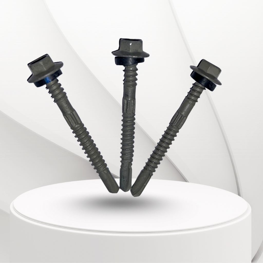 PHD HEX FLANG HEAD SELF DRILLING SCREW GREY ELECTROPOLYSEAL COATED